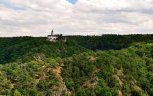 Selkesicht: Blick auf Burg Falkenstein
